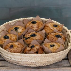 Muffin limonada arándanos